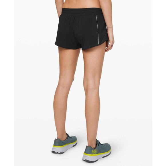 Lululemon Hotty Hot Short Reflective *2.5" Liner Stretch Black Women's Size 8 - Picture 11 of 15